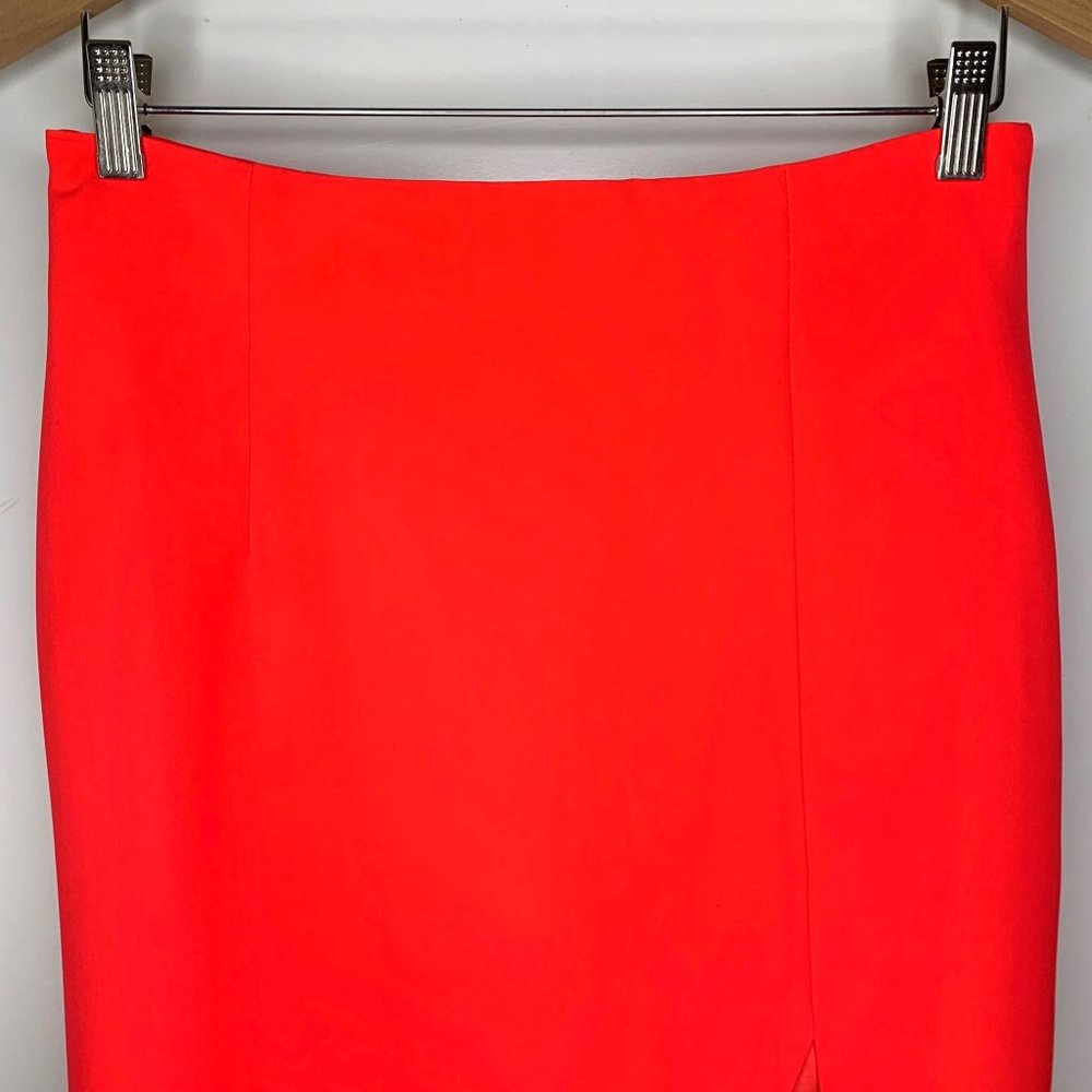 BARDOT Front Split High Waist Pencil Skirt in Neon Fusion Pink Sz M/8‎ - Picture 3 of 7